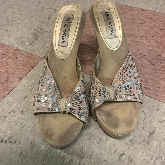 Steve Madden Open Toe Heels - Picture 1 of 3